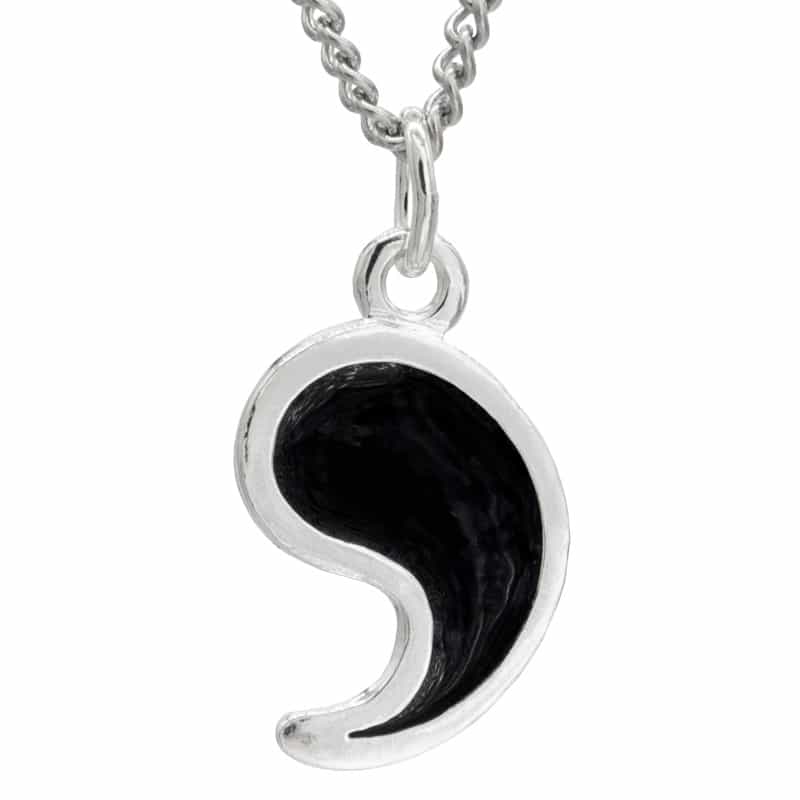 Dragon's Fang Necklace - Enameled Sterling Silver