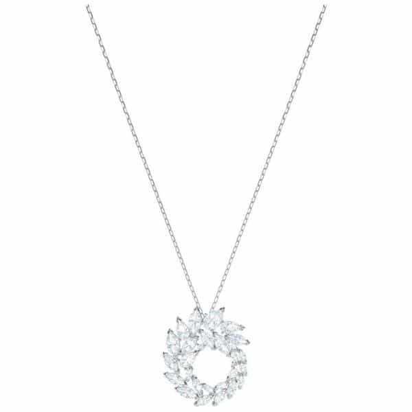 Swarovski Collections Louison Pendant, White, Rhodium Plating