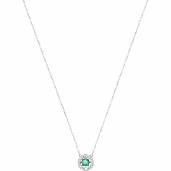 Swarovski Collections - Sparkling Dance Necklace, Green, Rhodium Plating