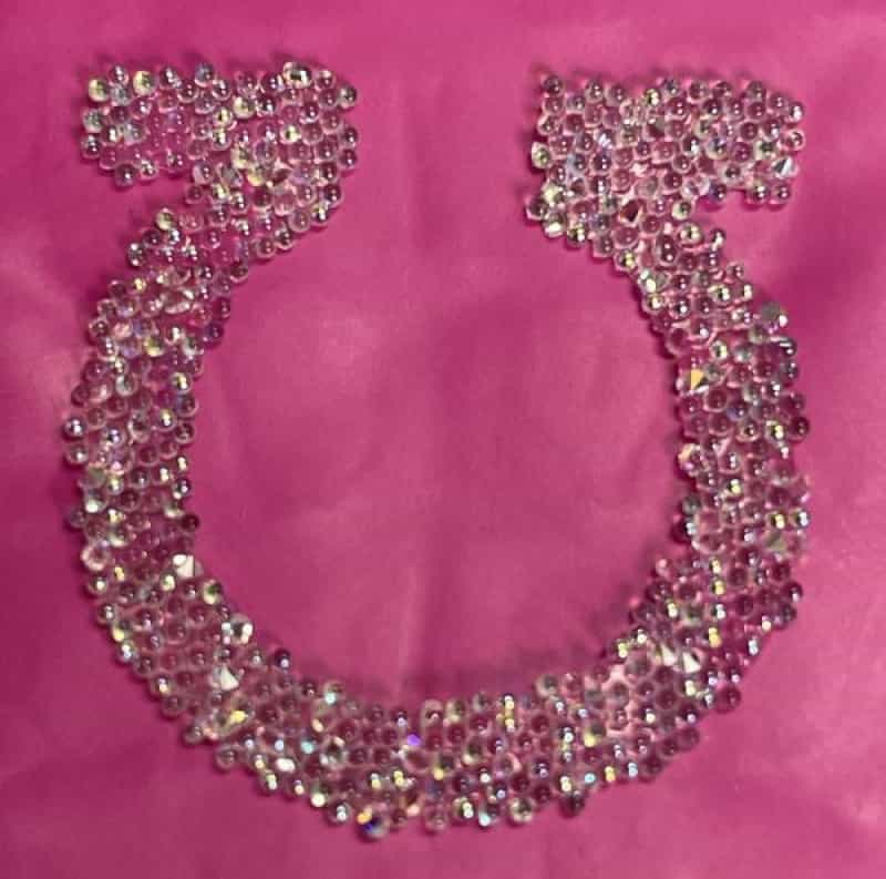 Dreamtime Crystal Sticker Greek Letter Omega , 25Mm Height
