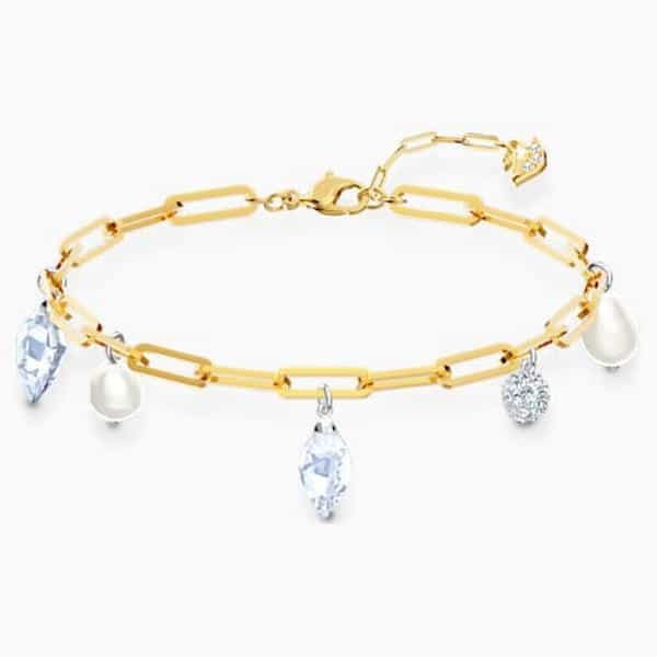Swarovski Collections So Cool Charm Necklace, White, Mixed Finish