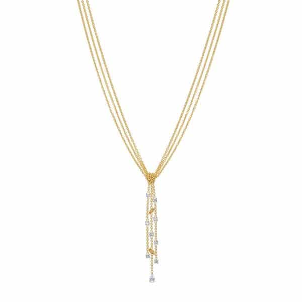 Swarovski Collections Botanical Necklace Y Gold
