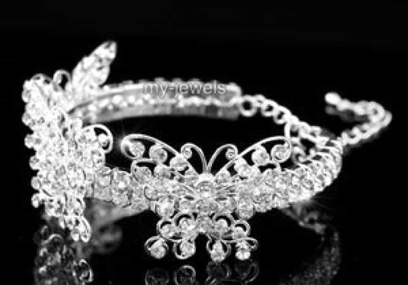 Bridal Wedding Butterfly Crystal Bracelet