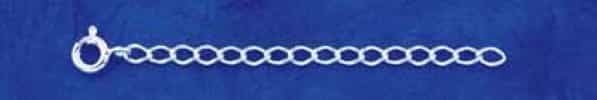 Sterling Silver 3 Inch Chain Extender With 6Mm Spring Clasp
