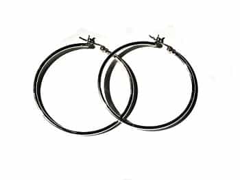 Closeout Sterling Silver Italian Catch Pin Catch Hoop Earrings