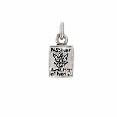 Sterling Silver Passport Charm