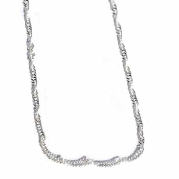 Sterling Silver 20 Inch 2.5Mm Twisted Neck Chain