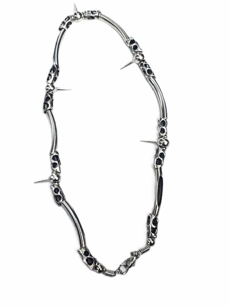 New Industrial Tribal Spiked Necklaces With Black Accents