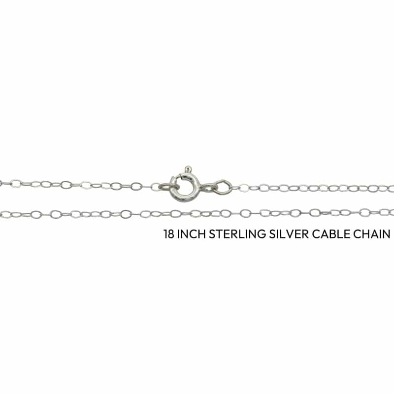 18" Sterling Silver Cable Chain