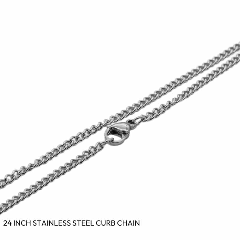 24" Stainless Steel Curb Chain