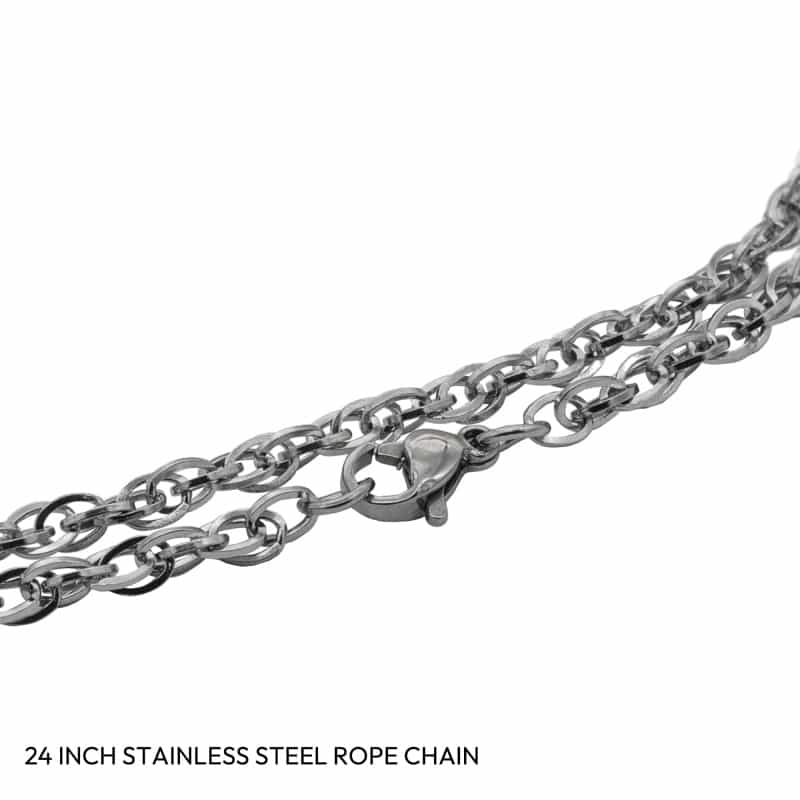 24" Stainless Steel Rope Chain