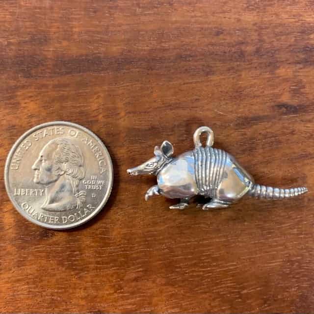 Armadillo Pendant - Sterling Silver