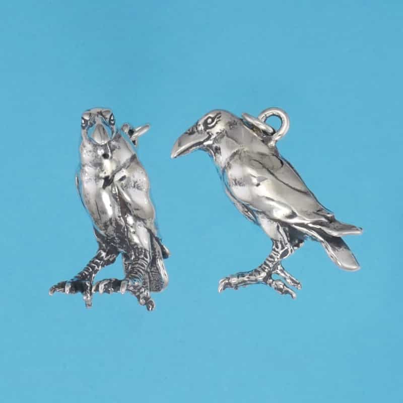 Raven Pendant - Sterling Silver