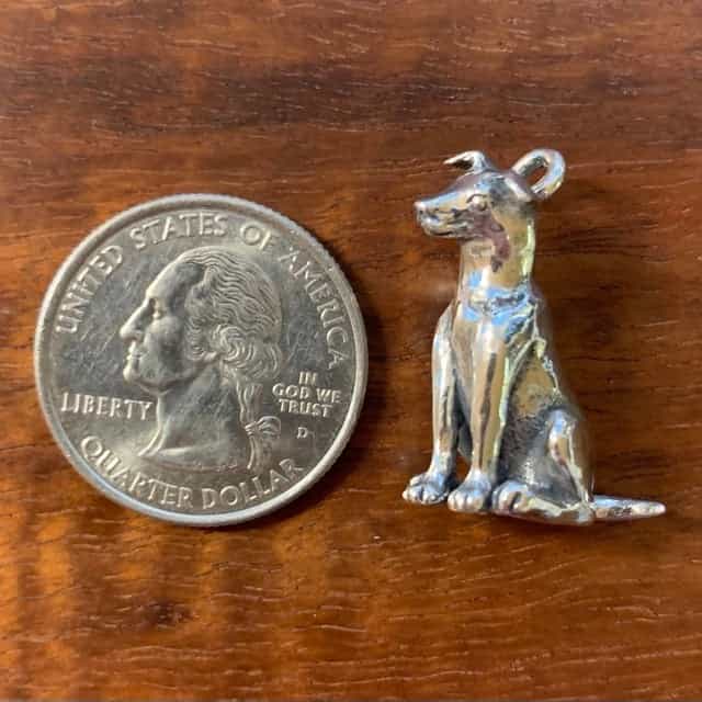 Dog Pendant - Sterling Silver