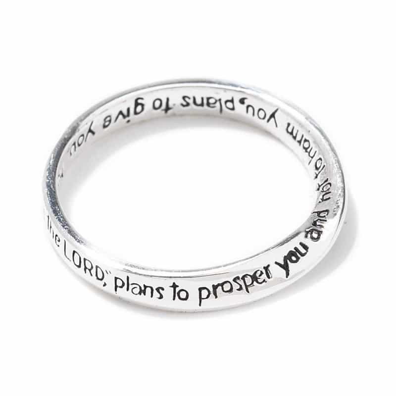 Ring Jer 29:11 Mobius Sil Plt Size 9