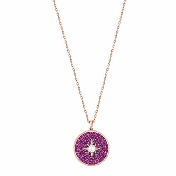 Swarovski Collections - Locket Pendant, Pink, Rose Gold Plating