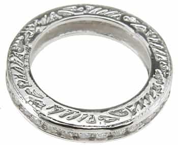 925 Sterling Silver Rhodium Finish Brilliant Eternity Channel Band