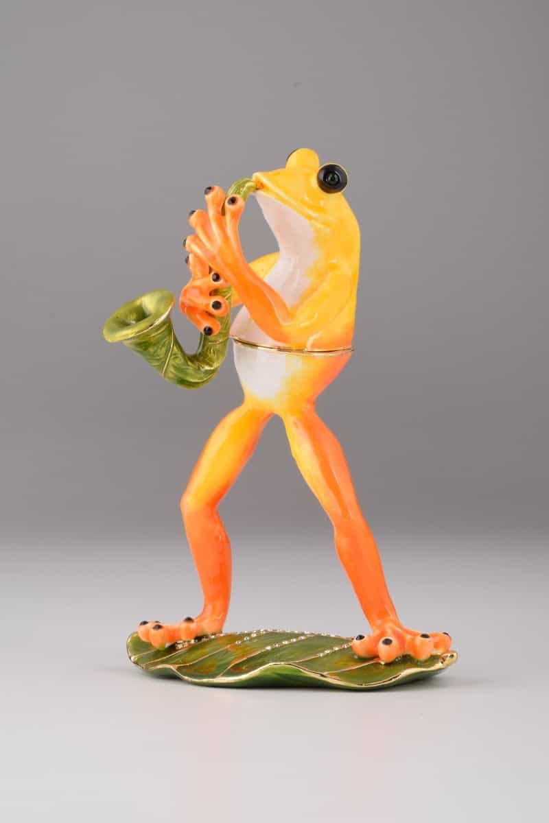 Frog Playing A Saxophone