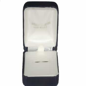 Hinged Purple Gift Box For Sterling Silver Rings