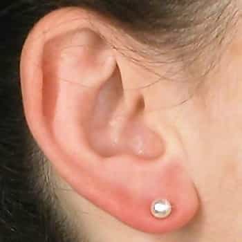 Sterling Silver 5Mm Simple Ball Stud Earrings