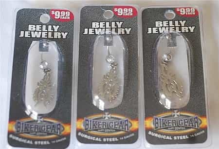 Belly Jewelry With Scorpion Pendant And Clear Crystal 316L14 g
