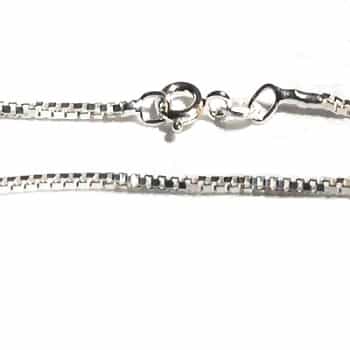 925 Sterling Silver 18 Inch 1.4Mm Wide Box Neck Chain Necklace