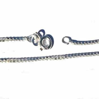 925 Sterling Silver 24 Inch 1.4Mm Wide Box Neck Chain Necklace