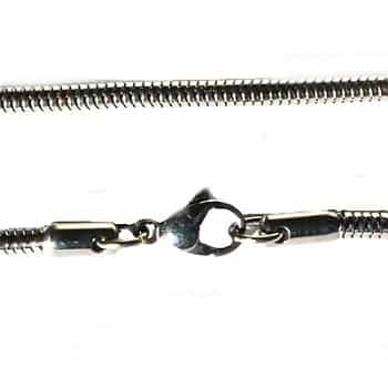 Stainless Steel 21.5 Inch 3Mm Round Snake Neck Chain Necklace
