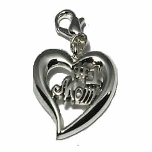 Silver Tone #1 Mom Pendant - 1 Pack Contains 12 Pendants