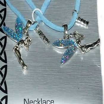 Wing Glitter Fairies Best Friends Pendent Necklaces