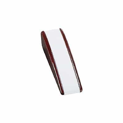 Leatherette And Wooden Bracelet Display - Rosewood/White