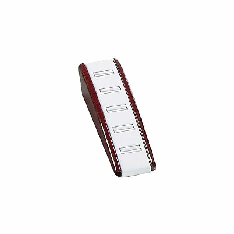 Leatherette & Wooden 5 Rings Display - Rosewood/White