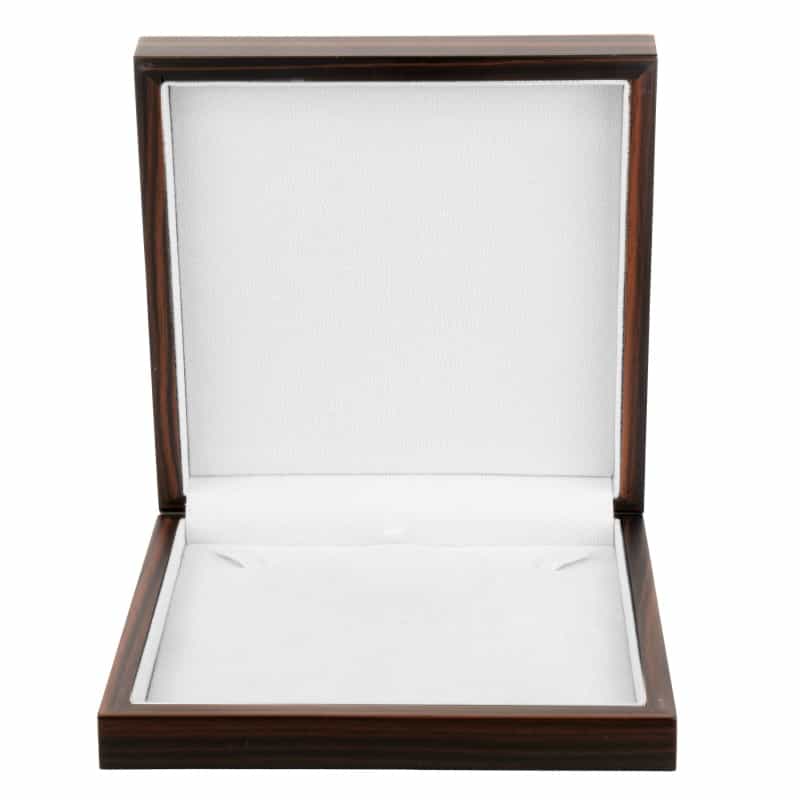 Brown Zebra Wood Pearl Box